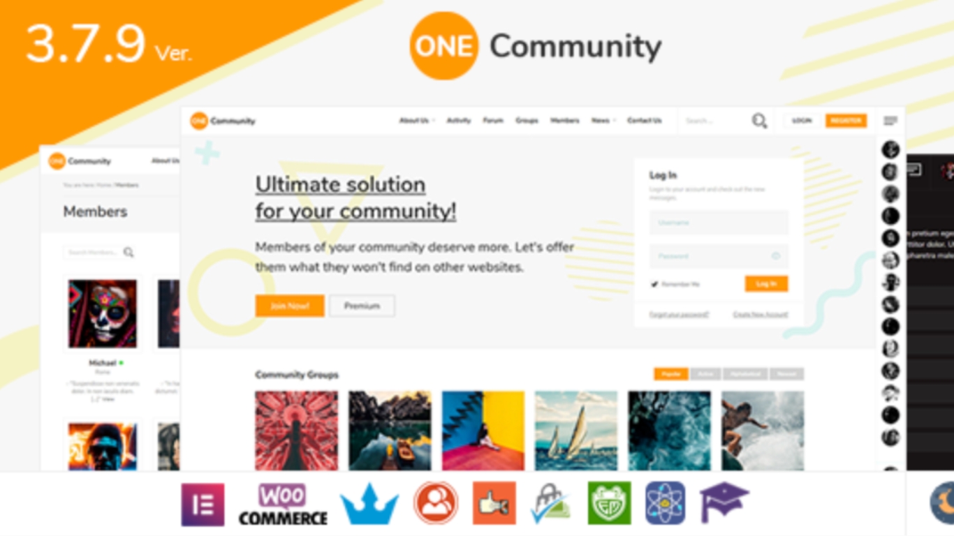 onecommunity wordpress theme